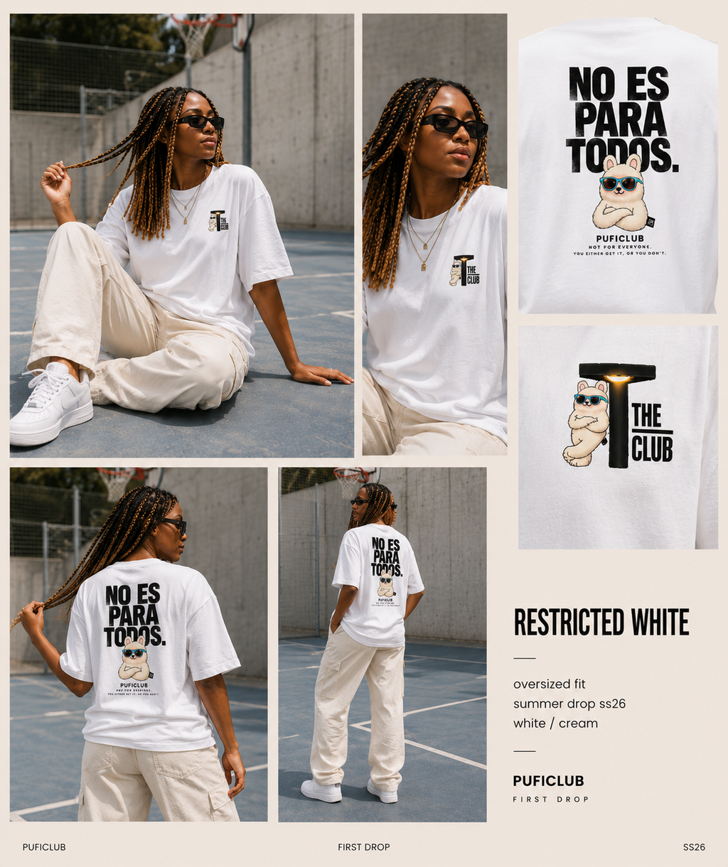 PufiClub Restricted White Tee