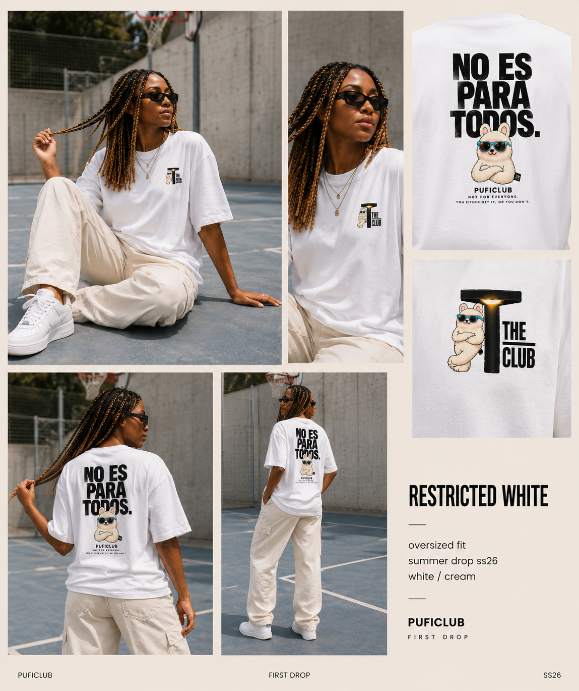 PufiClub Restricted White Tee